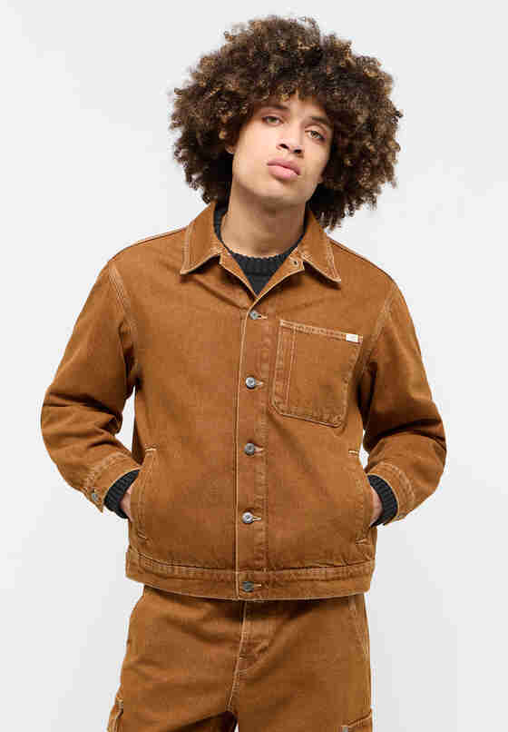 Jacke Jacke, Leather Brown, model