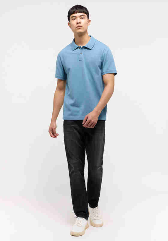 T-Shirt Polo-Shirt, Blau, model