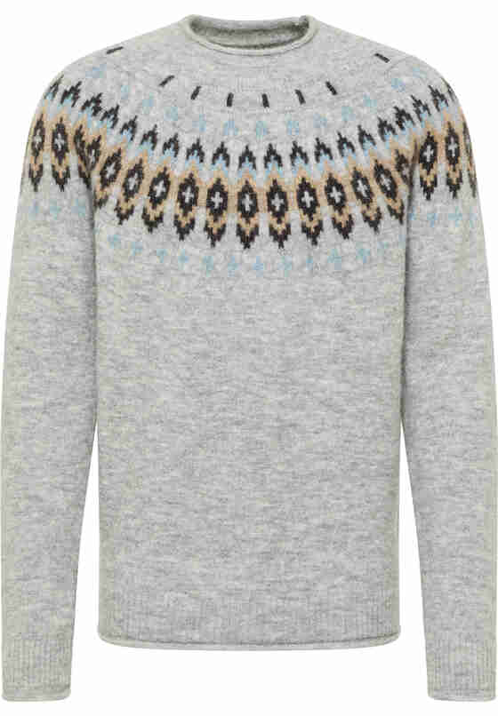 Sweater Strickpullover, Grau, bueste