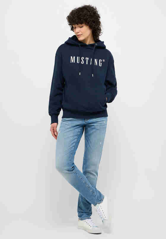 Sweatshirt Hoodie, Blau, model