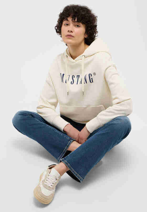 Sweatshirt Hoodie, Weiß, model