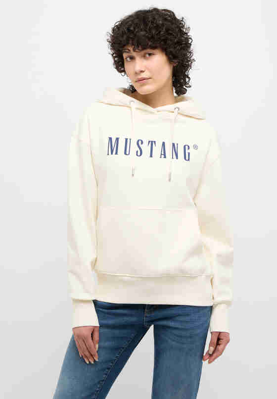 Sweatshirt Hoodie, Weiß, model