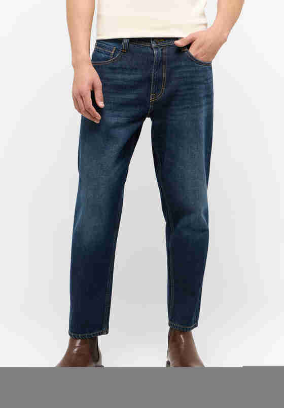 Hose Style Denver Tapered Cropped, Blau 880, model