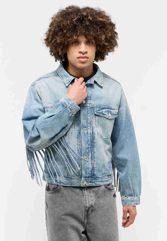 Jacke Jeansjacke, Blau 201, model