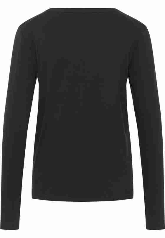 T-Shirt Langarmshirt, Schwarz, bueste