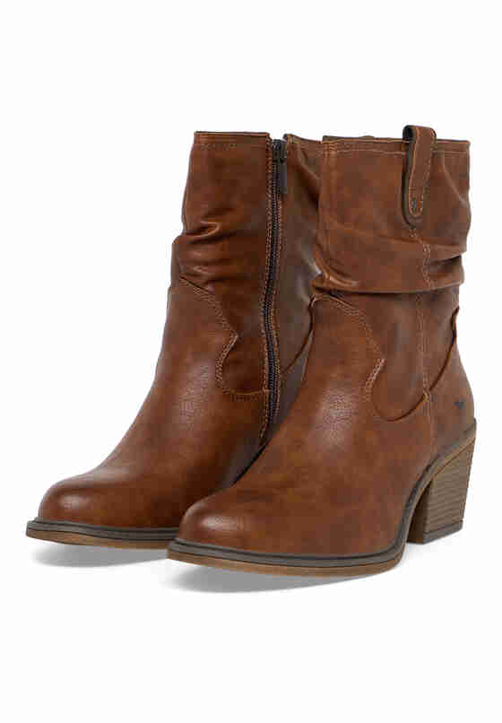 Schuh Westernboots, Cognac, bueste