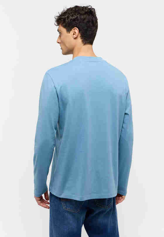 T-Shirt Langarmshirt, Blau, model