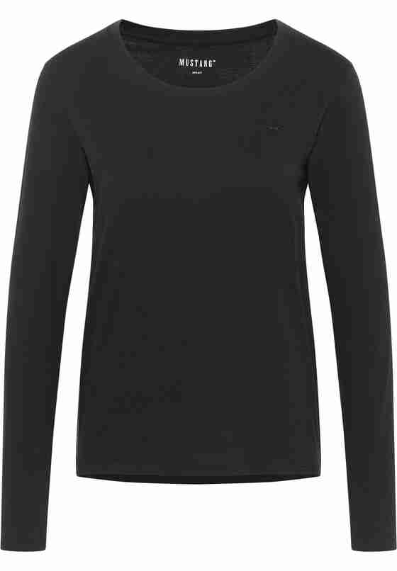 T-Shirt Langarmshirt, Schwarz, bueste